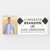 Afstuderen CONGRATS AFSTUDEREN Foto Spandoek (Horizontaal)