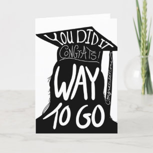 Afstuderen Congrats Bedankkaart