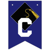 Afstuderen Congrats Blue Vlaggetjes (Eerste vlag)