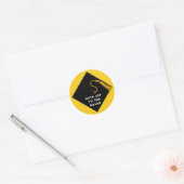 Afstuderen Congrats Classic Ronde Sticker (Envelop)