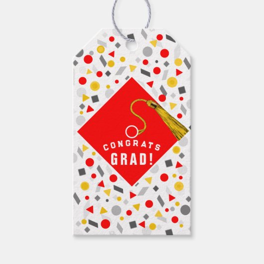 Afstuderen Congrats Gift Labels Cadeaulabel (Voorkant)