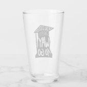 Afstuderen Congrats Glas (Achterkant)