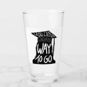 Afstuderen Congrats Glas (Voorkant)