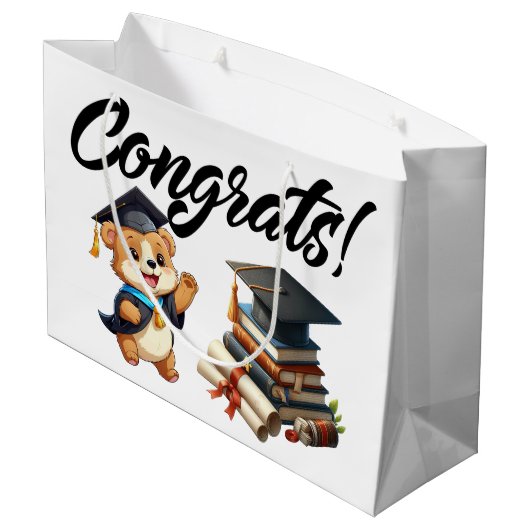 Afstuderen Congrats Groot Cadeauzakje (Achterkant Gekanteld)