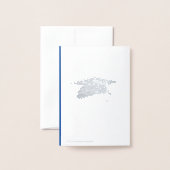 Afstuderen Congrats in het Duits - silver Kraft Folie Kaarten (Met envelop)