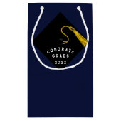 Afstuderen Congrats Kleine Gift Bag Klein Cadeauzakje (Achterkant)