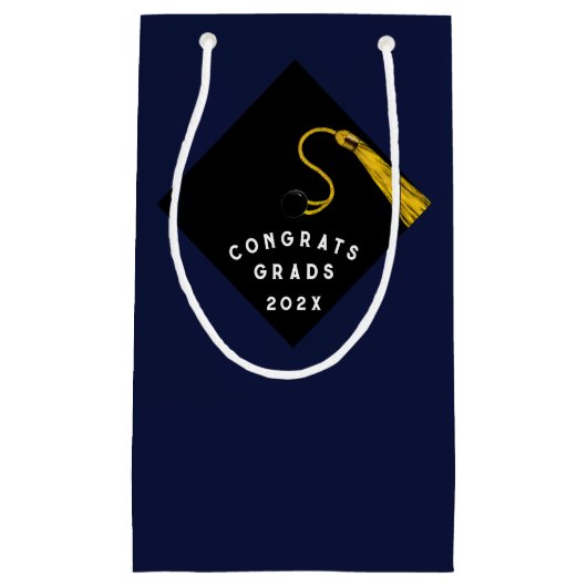 Afstuderen Congrats Kleine Gift Bag Klein Cadeauzakje (Voorkant)