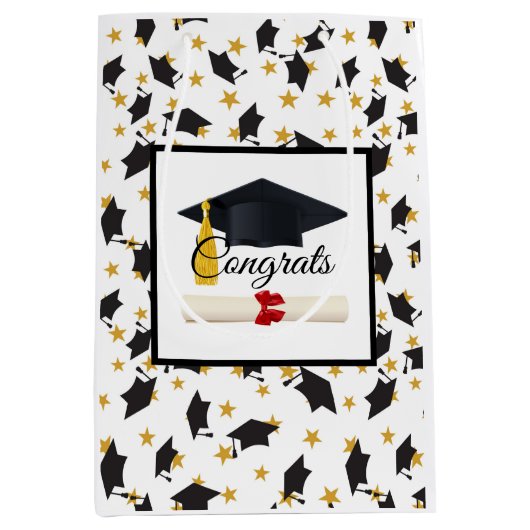 Afstuderen Congrats Medium Cadeauzakje (Voorkant)