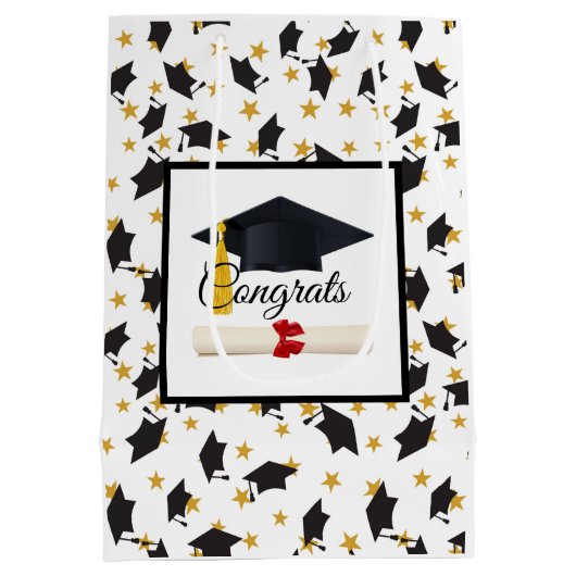 Afstuderen Congrats Medium Cadeauzakje (Achterkant)