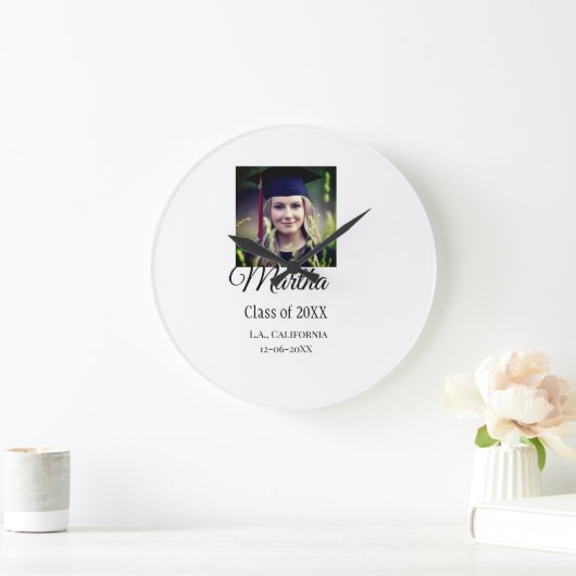 Afstuderen Congrats Naam toevoegen Foto Stad Datum Grote Klok (Huis)