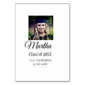 Afstuderen Congrats Naam toevoegen Foto Stad Datum Kaart (Achterkant)