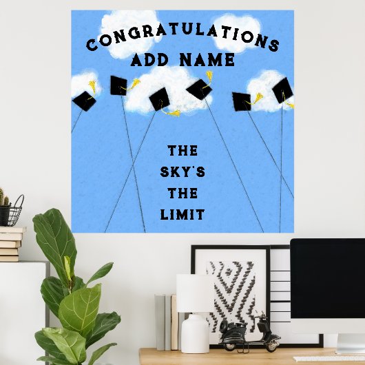 Afstuderen Congrats Poster (Thuiskantoor)