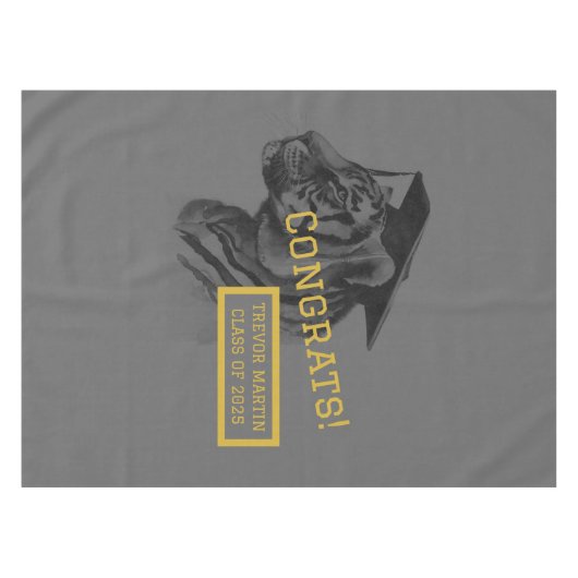 Afstuderen Congrats tafelkleed (Voorkant (Horizontaal))