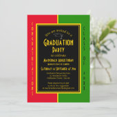 Afstuderen CONGRATULATIES Etnische Afstuderen Kaart (Staand voorkant)