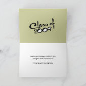 AFSTUDEREN CONGRATULATIONS KAART (Binnen)