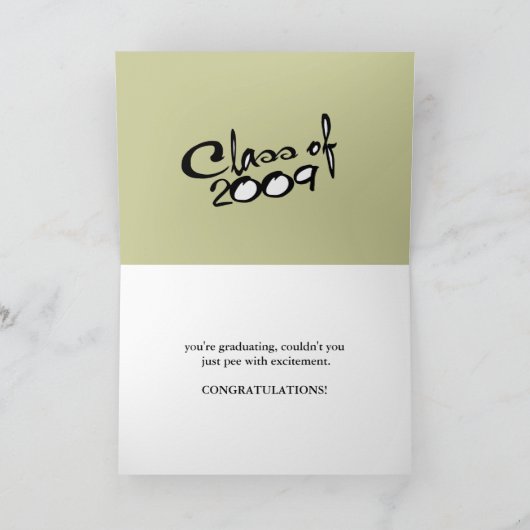 AFSTUDEREN CONGRATULATIONS KAART (Binnen)