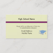 Afstuderen Contactkaartje (Achterkant)