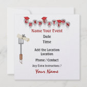 Afstuderen Cook Out / Party - SRF Kaart (Achterkant)