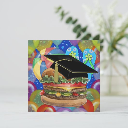 Afstuderen Cook Out / Party - SRF Kaart (Staand voorkant)