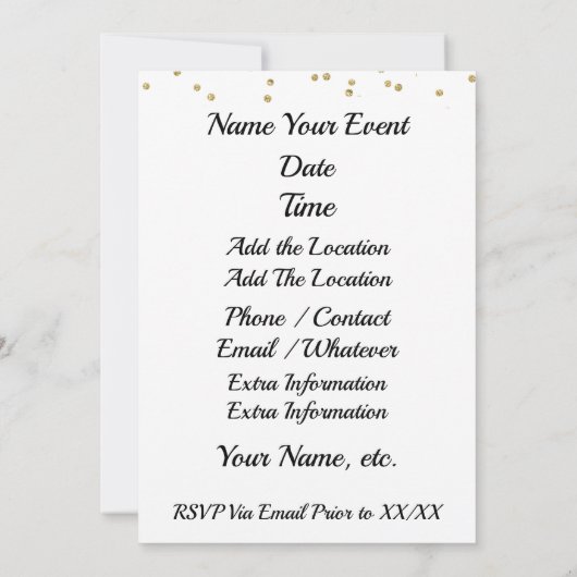 Afstuderen Cookout Tuxedo Hamburger Invitation Kaart (Achterkant)