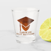 Afstuderen Copper University Keepomwille College Shot Glas (Voorkant)