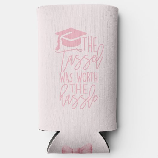 Afstuderen Coquette Het gedoe was de moeite waard Seltzer Blikjeskoeler (Voorkant)