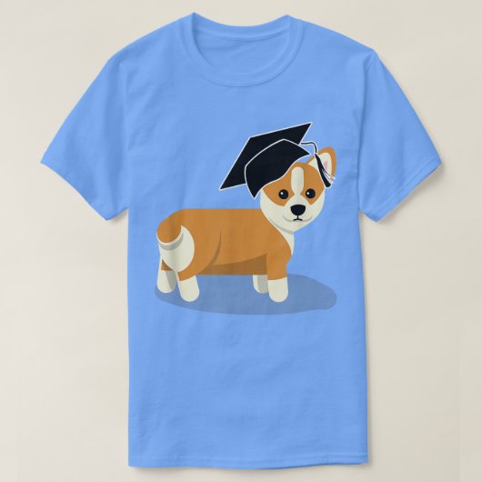 Afstuderen Corgi DogGraduate Afstuderen T-shirt (Design voorkant)