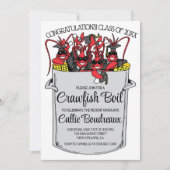 Afstuderen Crawfish Boil Invitation Kaart (Voorkant)