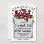 Afstuderen Crawfish Boil Invitation Kaart (Voorkant)