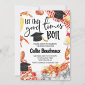 Afstuderen Crawfish Boil Invitation Kaart (Voorkant)