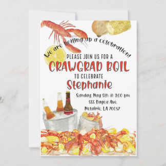 Afstuderen Crawfish Boil Kaart