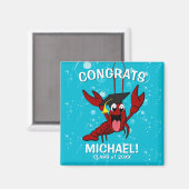 Afstuderen Crawfish Boil Lobster Party Favor Magneet (Voorkant / Achterkant)