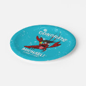 Afstuderen Crawfish Boil Lobster Seafood Papieren Bordje (Gekanteld)