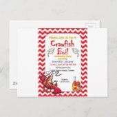 Afstuderen Crawfish Boil Party - uitnodiging (Voorkant / Achterkant)