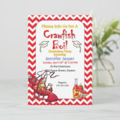 Afstuderen Crawfish Boil Party - uitnodiging (Staand voorkant)