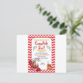 Afstuderen Crawfish Boil Party - uitnodiging Briefkaart (Staand voorkant)