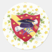 Afstuderen Crest Stickers (Voorkant)