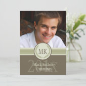 Afstuderen Crest Uitnodiging (Staand voorkant)