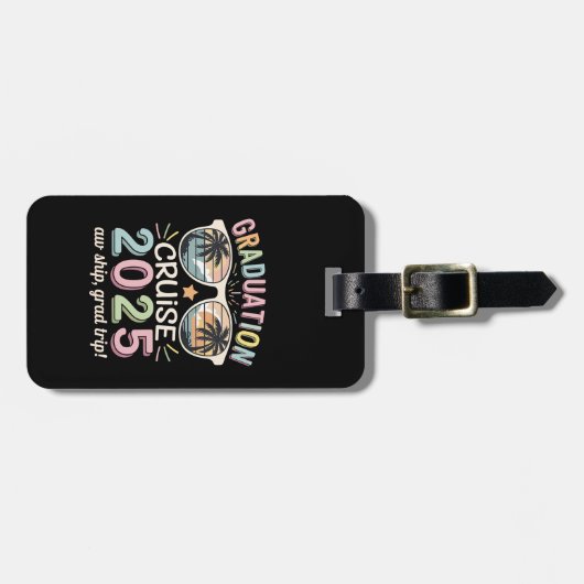 Afstuderen Cruise 2025 Afstuderen Cruising Squad Bagagelabel (Voorkant horizontaal)