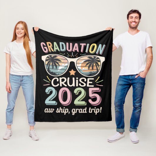 Afstuderen Cruise 2025 Afstuderen Cruising Squad Fleece Deken (In situ)
