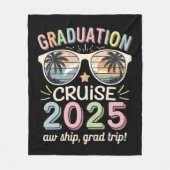Afstuderen Cruise 2025 Afstuderen Cruising Squad Fleece Deken (Voorkant)