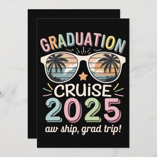 Afstuderen Cruise 2025 Afstuderen Cruising Squad Kaart (Voorkant / Achterkant)