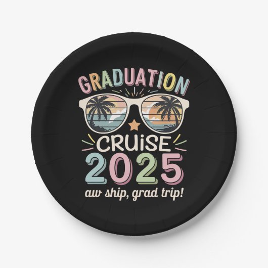 Afstuderen Cruise 2025 Afstuderen Cruising Squad Papieren Bordje (Voorkant)