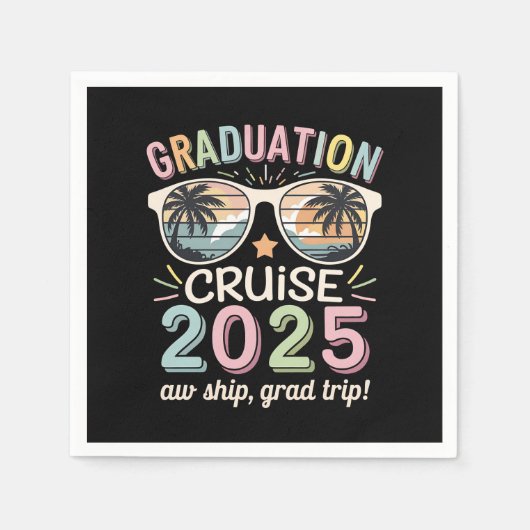 Afstuderen Cruise 2025 Afstuderen Cruising Squad Servet (Voorkant)