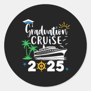 Afstuderen Cruise 2025 Afstuderen Trip Cruisin Cl Ronde Sticker