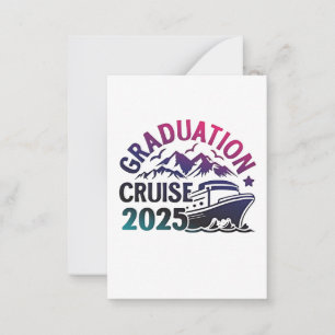 Afstuderen Cruise 2025 Zomerreis Matching Notitiekaartje