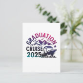 Afstuderen Cruise 2025 Zomerreis Matching Uitnodiging Briefkaart (Staand voorkant)