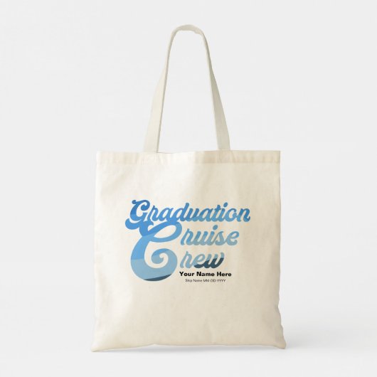 Afstuderen Cruise Crew Tote Bag (Achterkant)