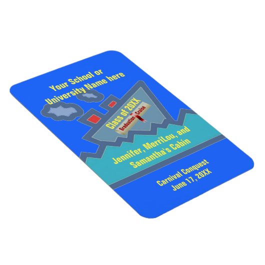 Afstuderen cruise Personalized Cabin Deuren Marker Magneet (Rechterzijde)