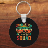 Afstuderen Cruise Squad 2025 Funny Cruising Vacati Sleutelhanger (Voorkant)